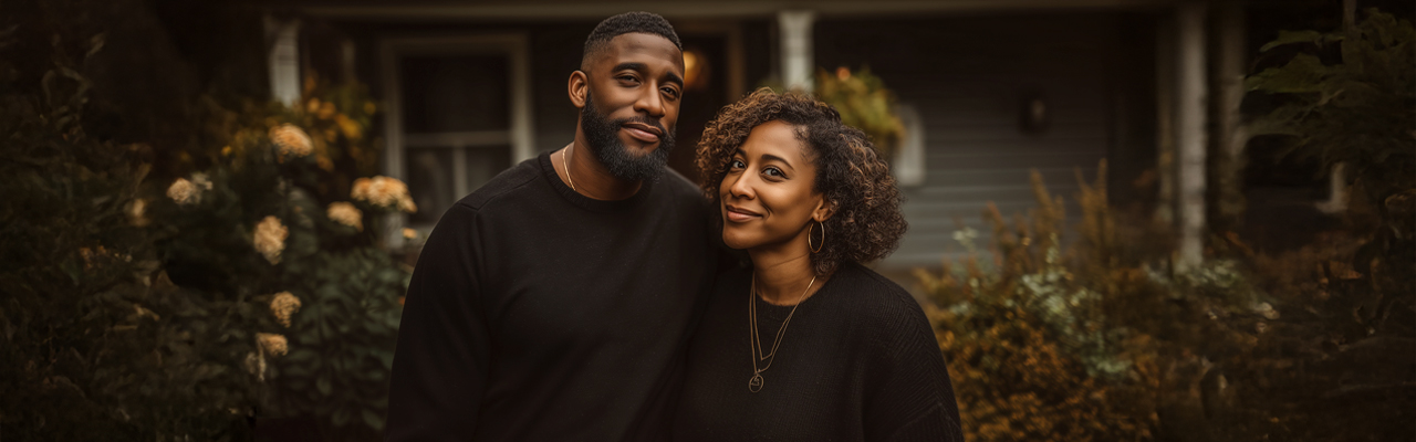 Happy couple ready to trust the process