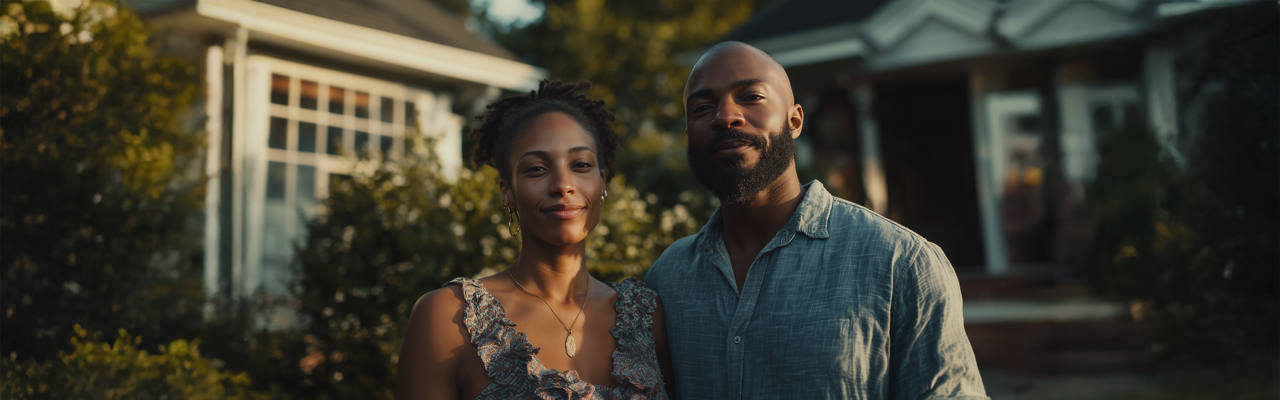 Happy couple ready to trust the process