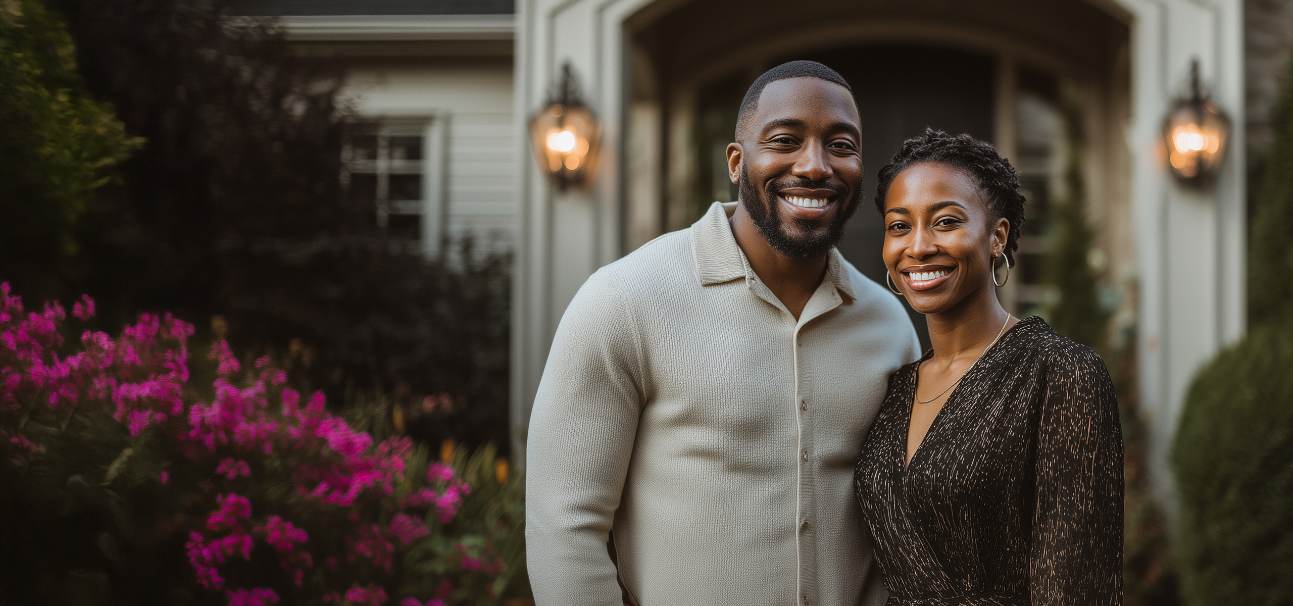 Happy couple ready to trust the process